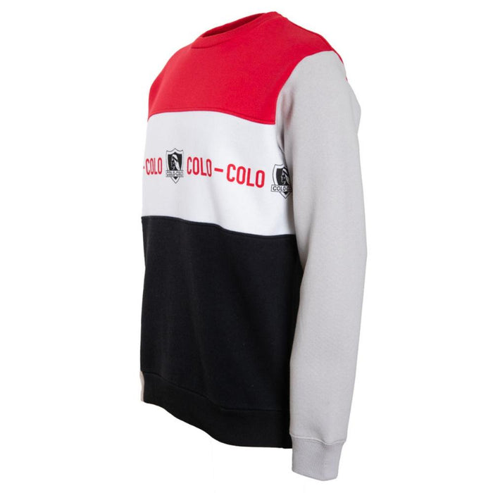 Poleron Colo Colo Urbano Crew "Colo Colo es Chile" Rojo