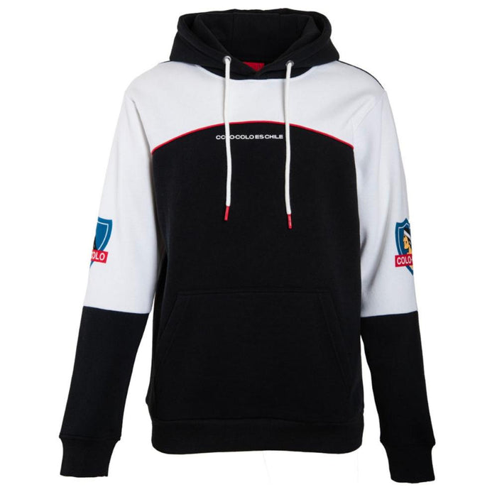 Poleron Colo Colo Urbano Hoodie "Colo Colo es Chile" Negro