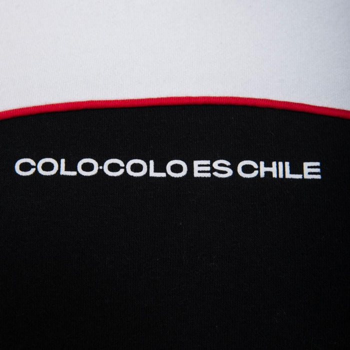 Poleron Colo Colo Urbano Hoodie "Colo Colo es Chile" Negro