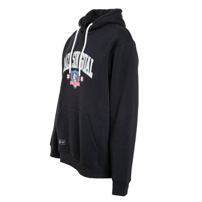 Poleron Colo Colo Urbano Hoodie Negro "Raza Sin Igual"