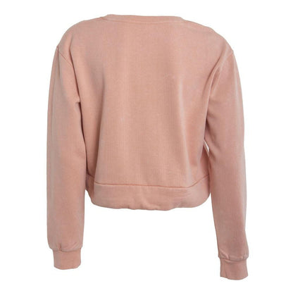 Poleron Crop Crew Women Light Pink