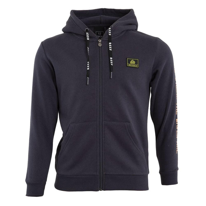 Poleron Full Zipper Kids Dark Grey Estampado