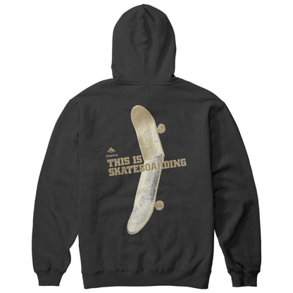 Poleron Hoodie "This is Skateboarding" Black