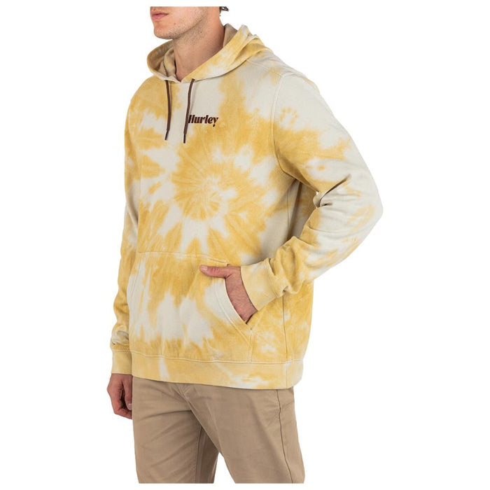 Poleron Hoodie Tidal Wave Tie Dye Fleece Bone