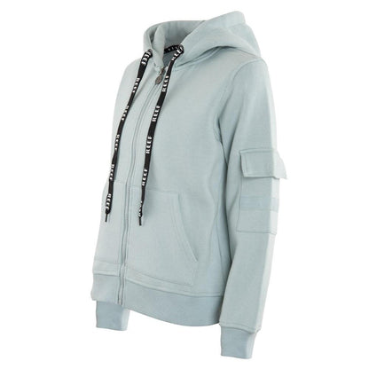 Poleron Kids Full Zipp Light Blue