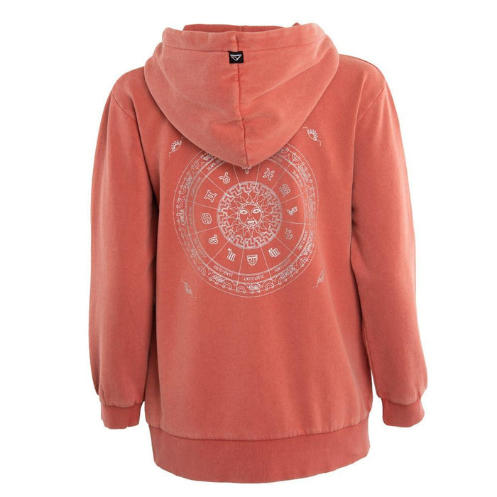 Poleron Kids Full Zipp Zodiac Red