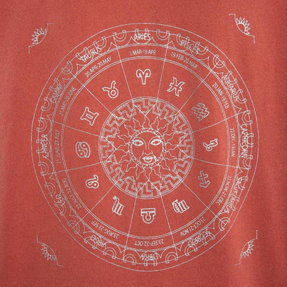 Poleron Kids Full Zipp Zodiac Red