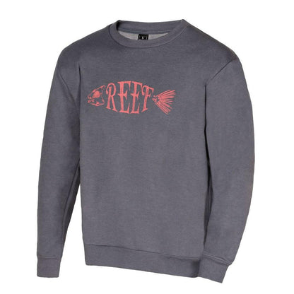 Poleron Men Crew Blue Fish