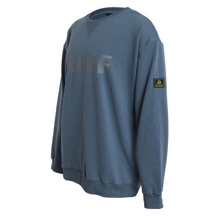 Poleron Men Crew Blue Logo Front