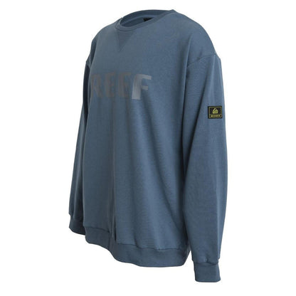 Poleron Men Crew Blue Logo Front