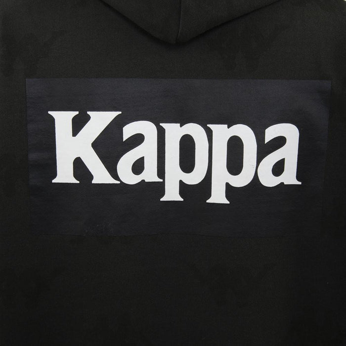 Polerón Men Full Zipper Black Logo Back White
