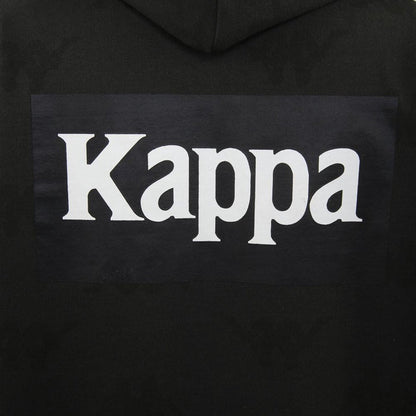 Polerón Men Full Zipper Black Logo Back White