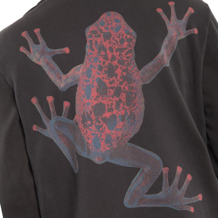 Poleron Men Full Zipper Frog Charcoal