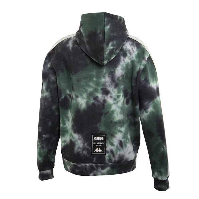Poleron Men Full Zipper Tie Dye Smoke Green Black