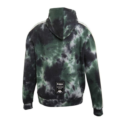 Poleron Men Full Zipper Tie Dye Smoke Green Black