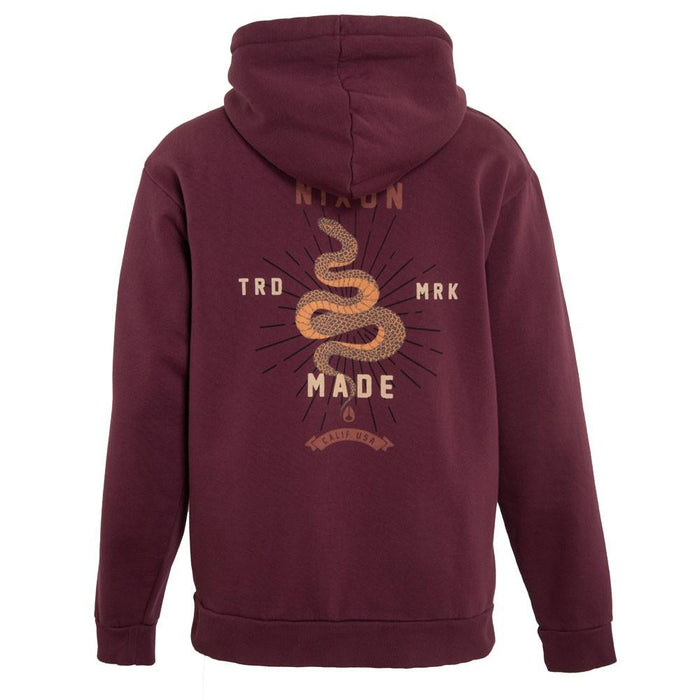 Poleron Men Zipper Snake Burgundy