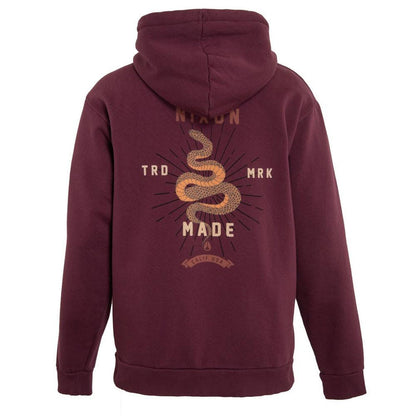 Poleron Men Zipper Snake Burgundy
