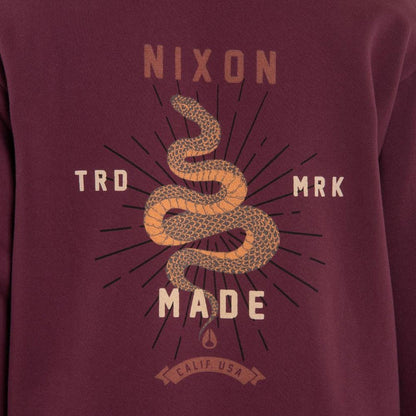 Poleron Men Zipper Snake Burgundy
