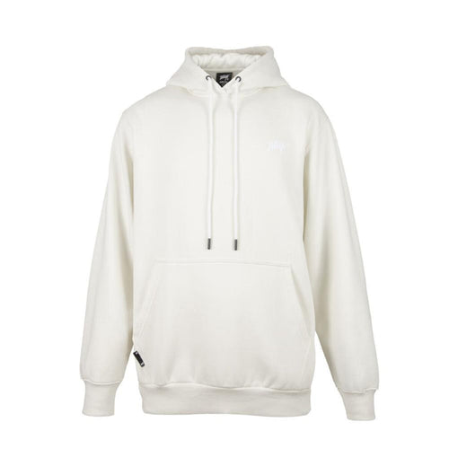 Poleron Hoodie Gray Small Logo White