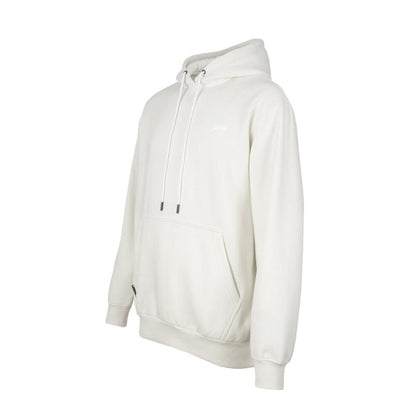 Poleron Hoodie Gray Small Logo White