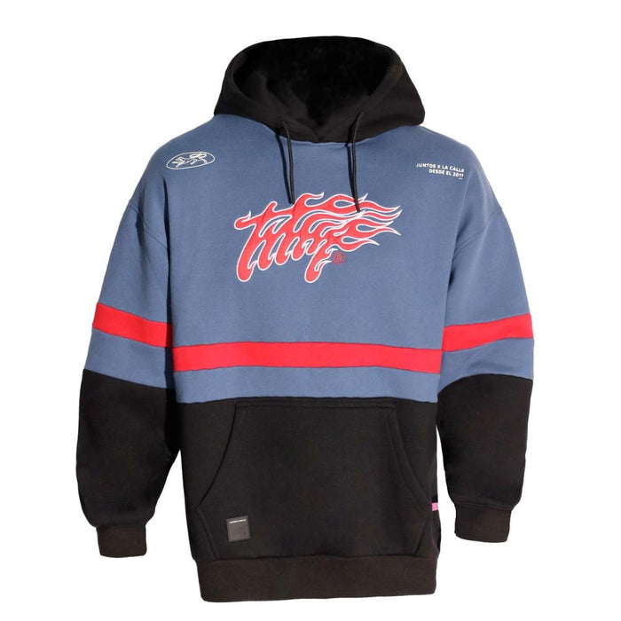 Polerón Oversize Mutt Hoodie Blue Petrol