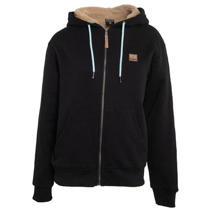 Poleron Women Full Zipper Black