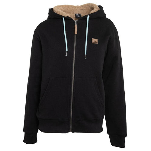 Poleron Women Full Zipper Black