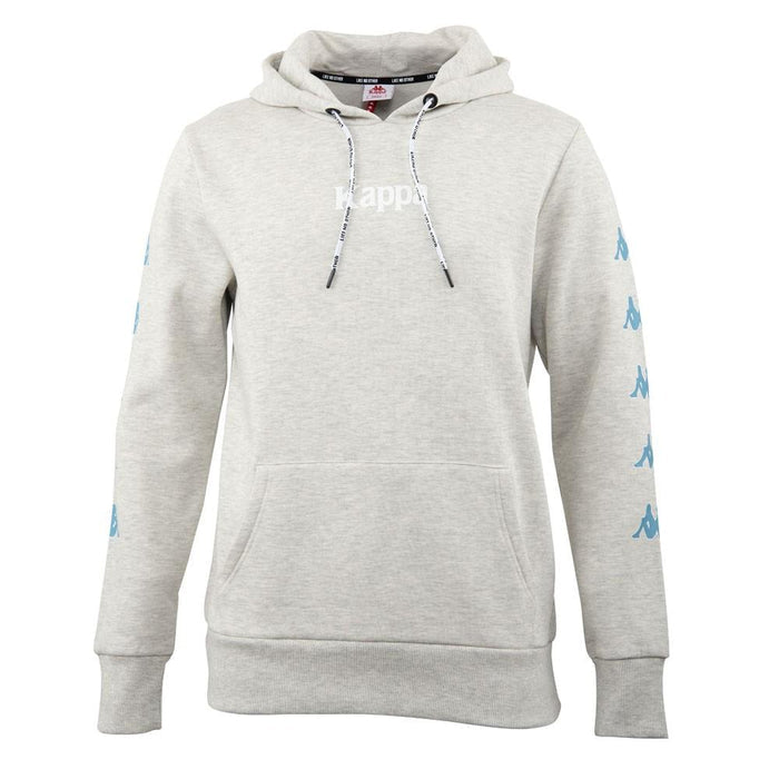 Poleron Women Hoodie Grey Light Blue