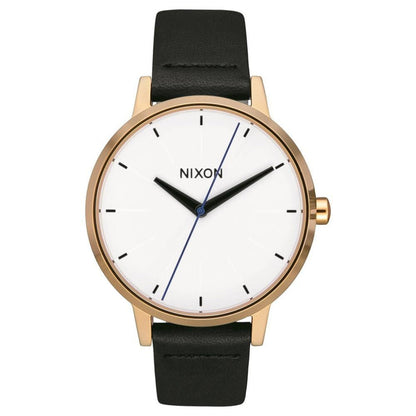 Reloj Kensington Leather Gold Bar Black