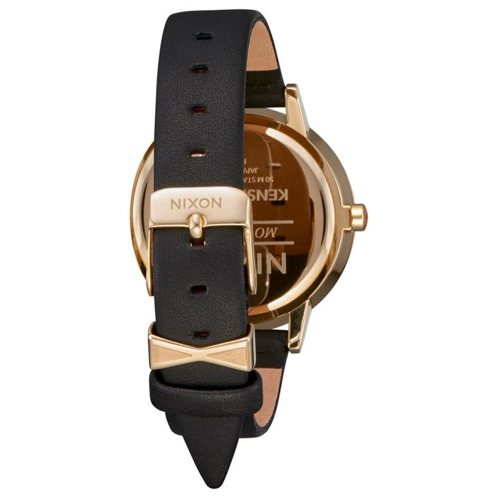 Reloj Kensington Leather Gold Bar Black