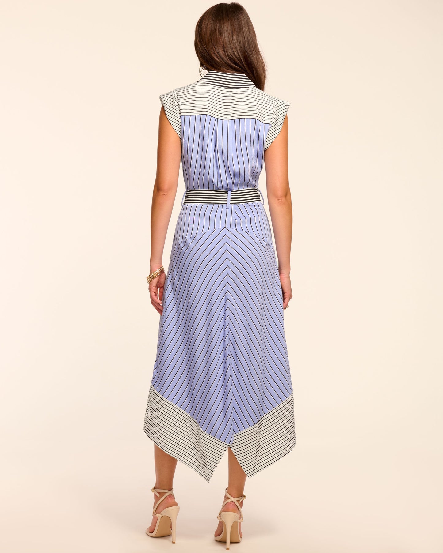 Vivienne Button Down Sleeveless Midi Dress