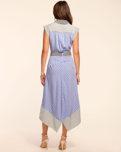 Vivienne Button Down Sleeveless Midi Dress