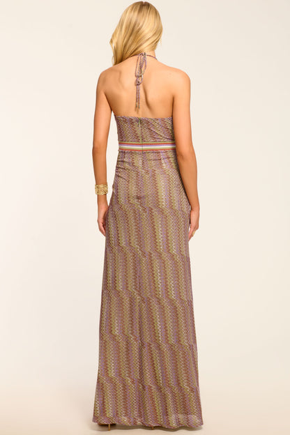 Rosalind Lurex Knit Maxi Dress
