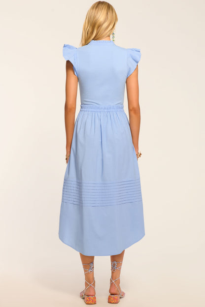 Odessa Cotton Knit Combo Midi Dress