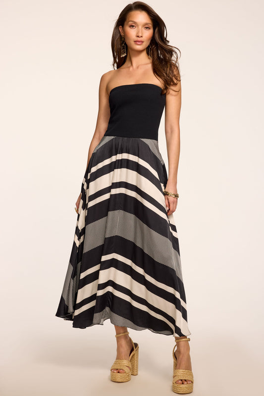 Oakley Printed Combo Knit Midi Dress