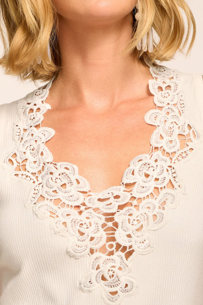 Remi Embroidered V-Neck Tank Top