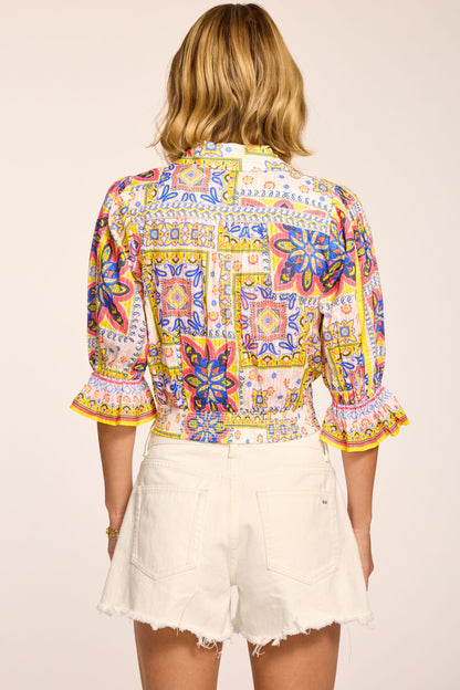 Zola Cotton Printed Top