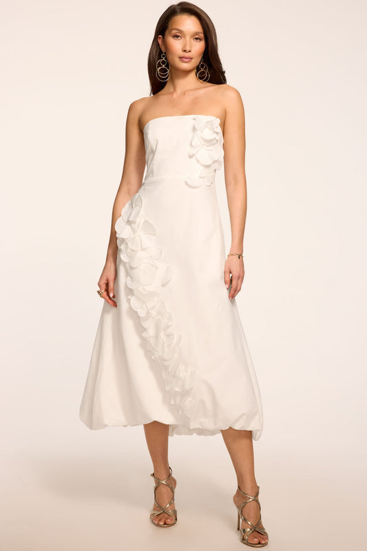 Zaria Embellished Strapless Midi Dress