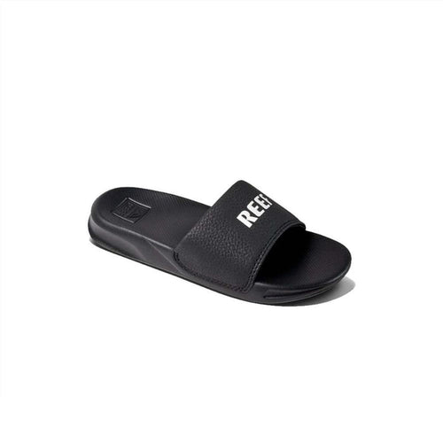 Sandalia Kids One Slide Black White