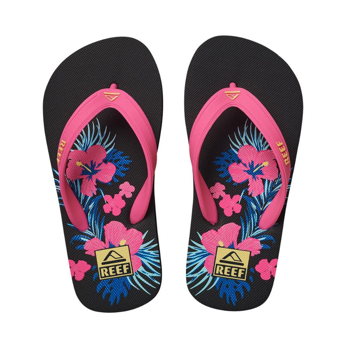 Sandalia Kids Seaside Print Neon Hibis