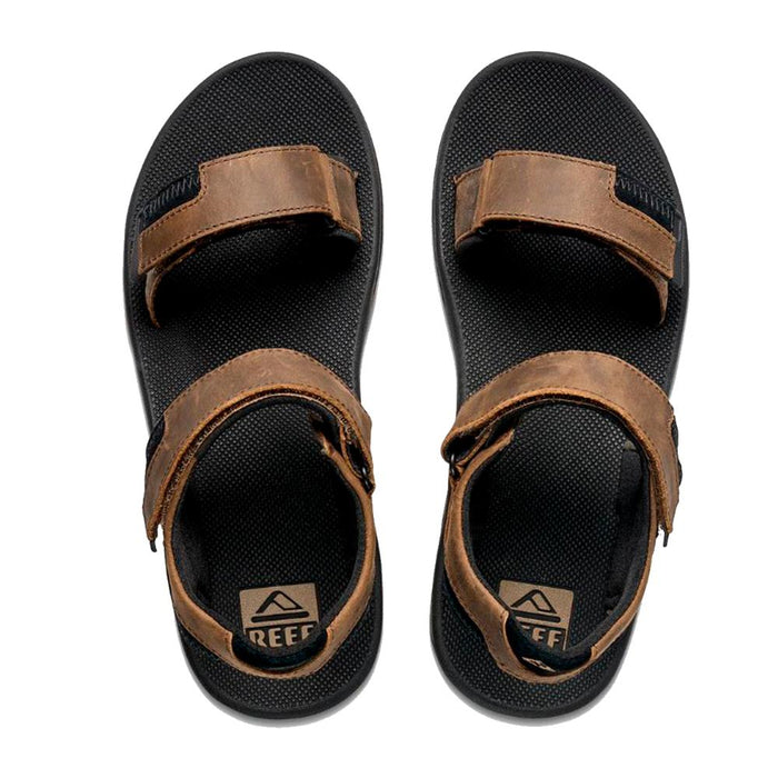 Sandalia Men Fanning Baja Leather Black Brown