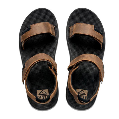 Sandalia Men Fanning Baja Leather Black Brown