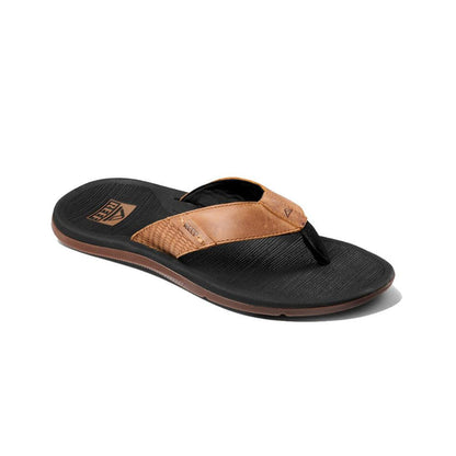 Sandalia Men Santa Ana Leather Black And Tan