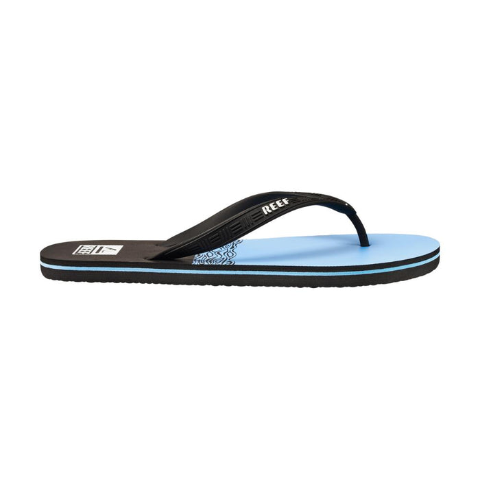 Sandalia Men Seadside Print Fader Blue Hawaii