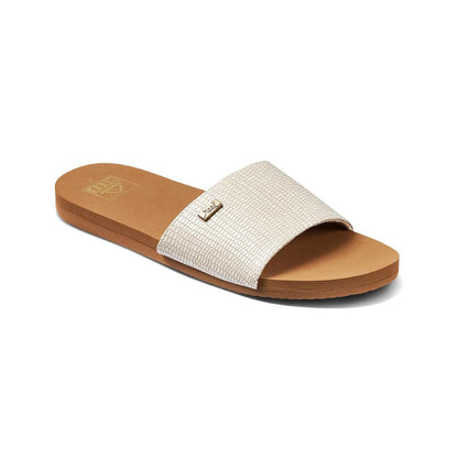 Sandalia Women Bliss Nights Slide White Tan