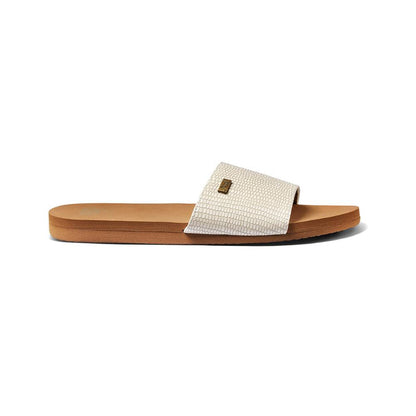 Sandalia Women Bliss Nights Slide White Tan