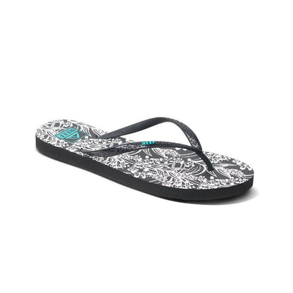 Sandalia Women Seaside Prints Black White