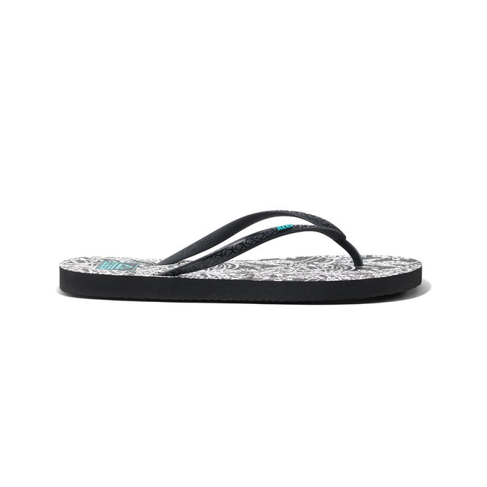 Sandalia Women Seaside Prints Black White