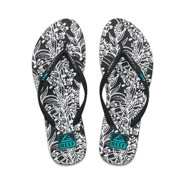 Sandalia Women Seaside Prints Black White
