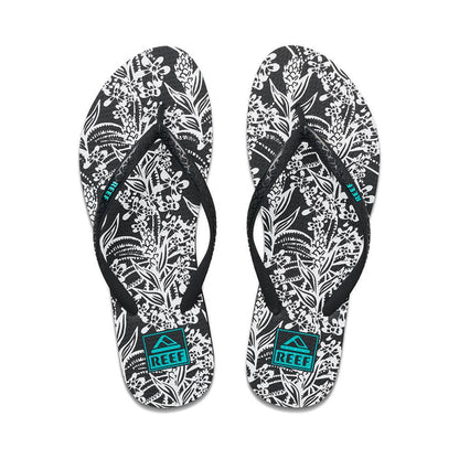 Sandalia Women Seaside Prints Black White